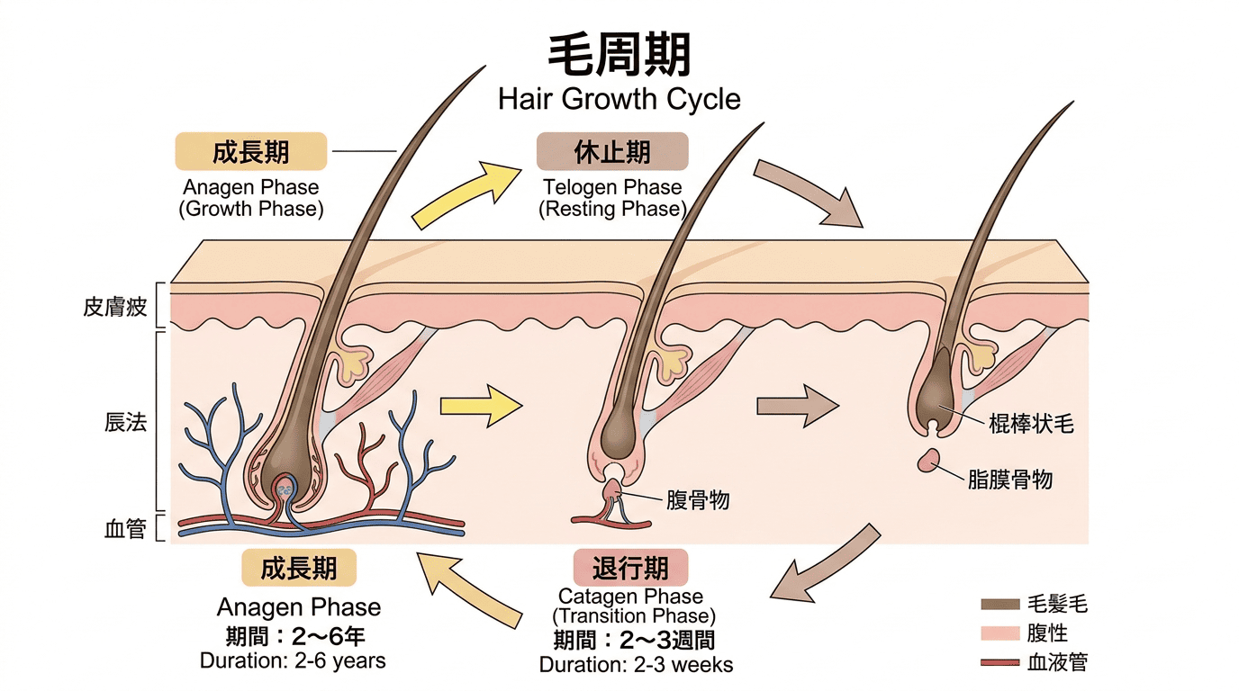 ヘアサイクル（毛周期）