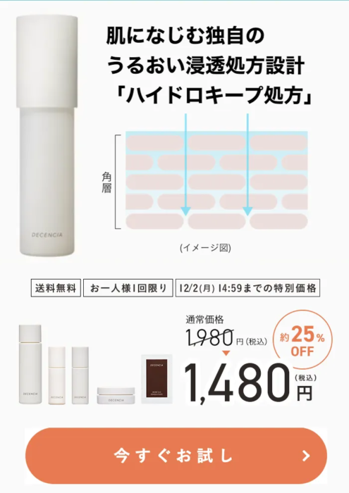 decenciaヒト型セラミドローション